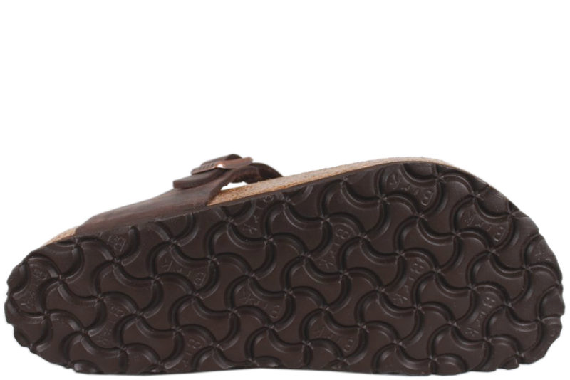 BIRKENSTOCK GIZEH BRUNT OLIERET SKIND