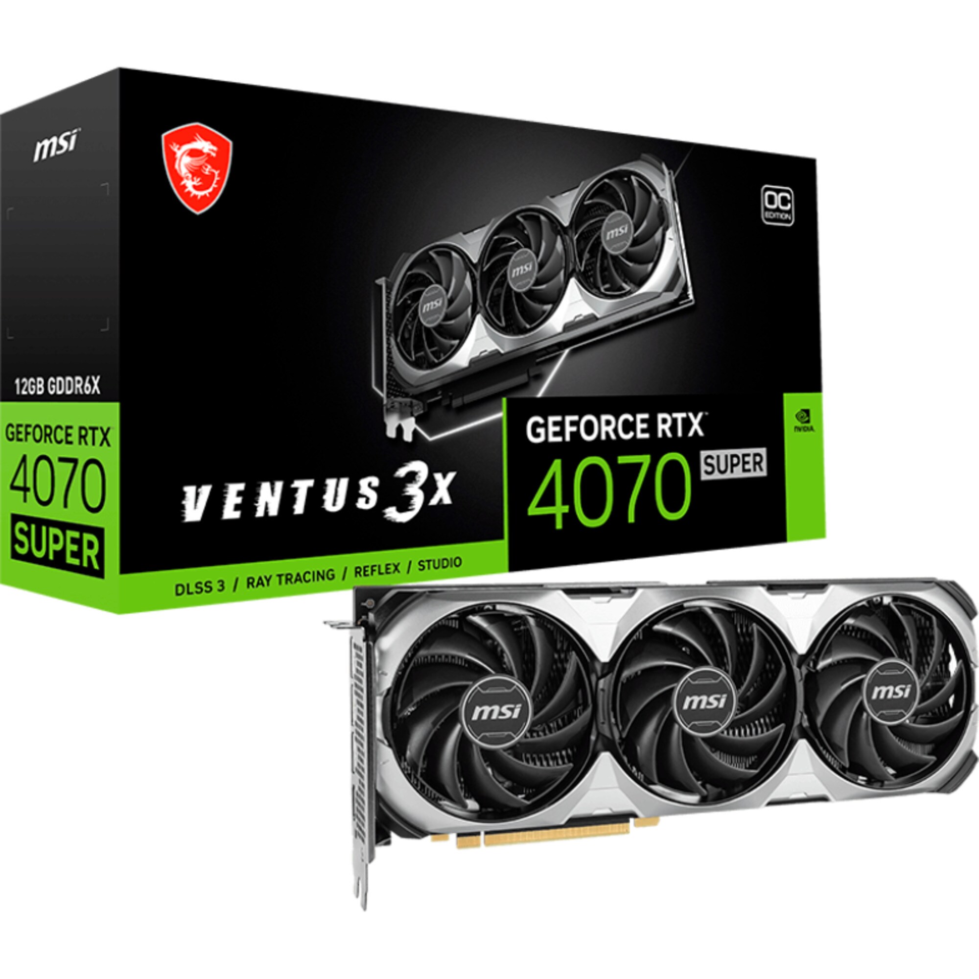 MSI Grafikkarte GeForce RTX 4070 SUPER 12G VENTUS 3X OC