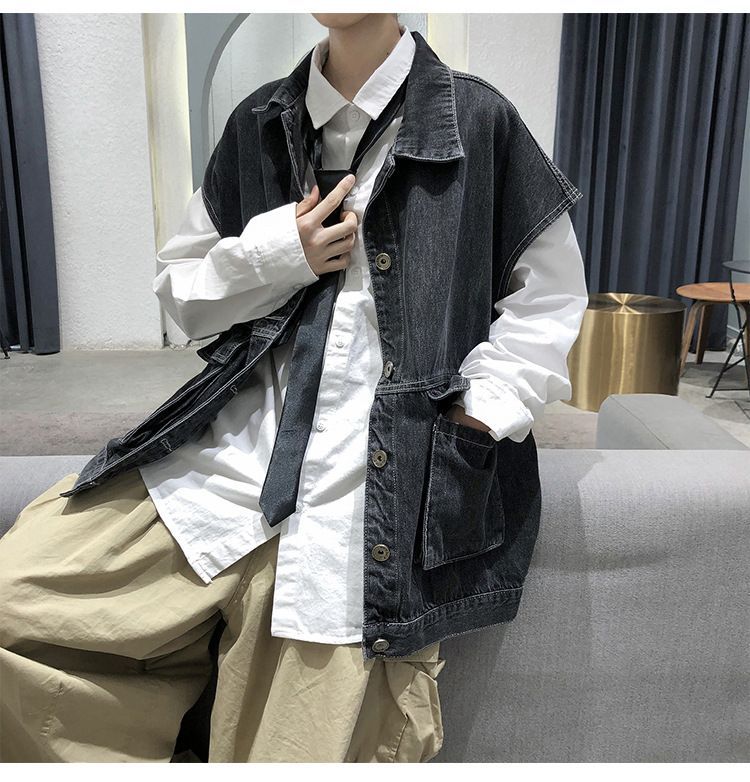 POSI - Denim Cargo Vest