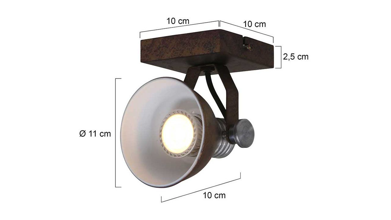 Plafondlamp Brooklyn 1533B Brooklyn B12 x D18 cm