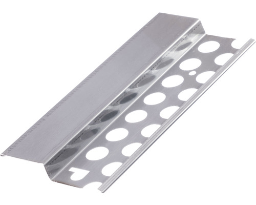PROTEKTOR noppenmembraanprofiel voor pleisterwerk, roestvrij staal, 2500 x 14 x 45+40 mm, bundel = 10 stuks
