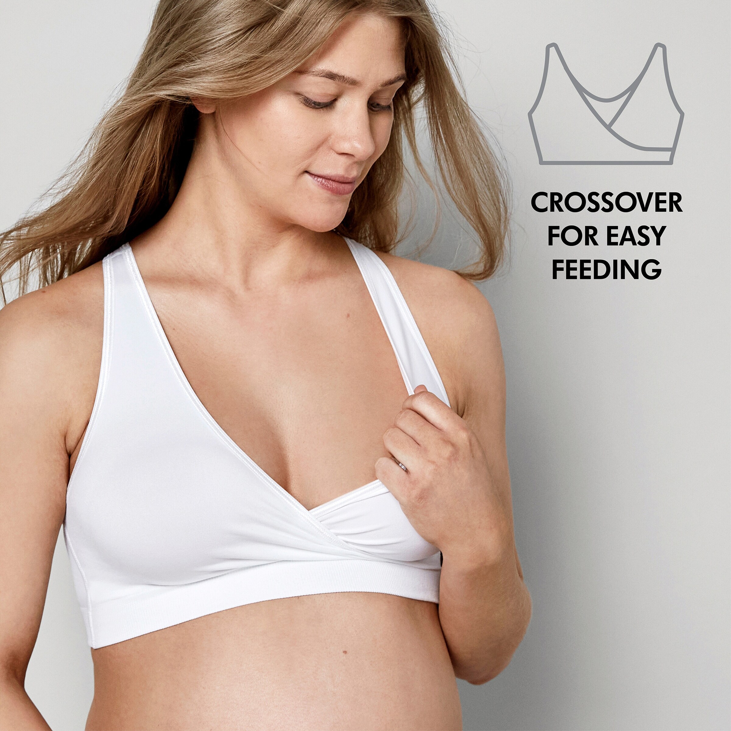 Medela Umstands- und Still-Bustier für die Nacht Keep Cool weiß