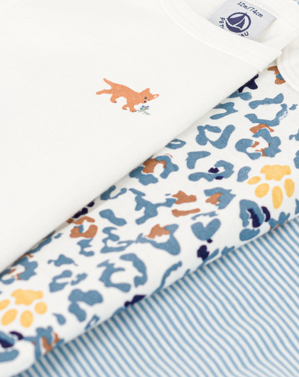 Langarmbody LOUPY 3er Pack in bunt