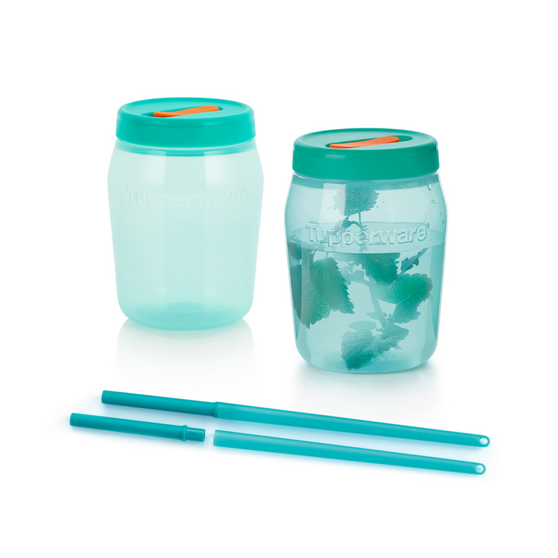 Universalbehälter-Trinkset (3) Praktisch für zu Hause oder unterwegs