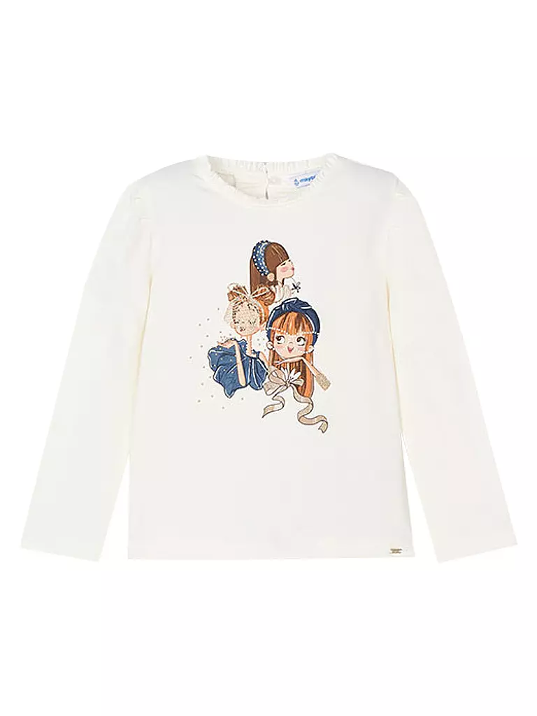 MAYORAL Mädchen Langarmshirt creme