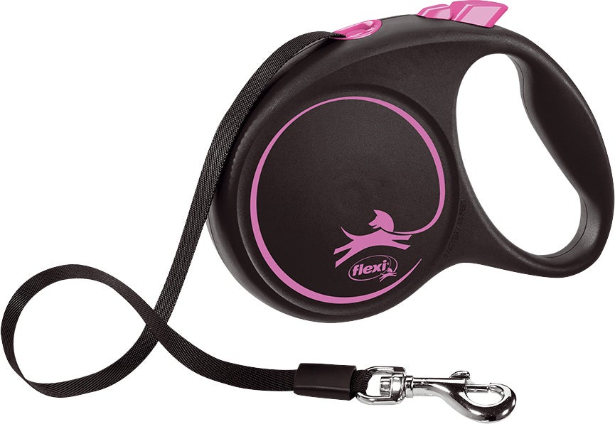 Flexi rollijn Black Design tape M roze 5 m