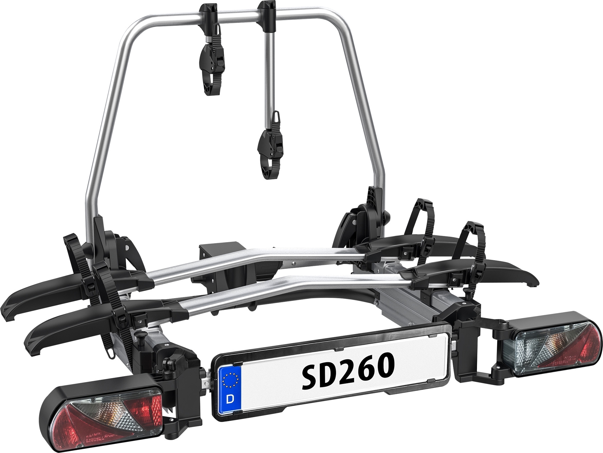 EUFAB SD 260 Flügeltür-Kupplungsträger Fahrradträger für 2 Fahrräder