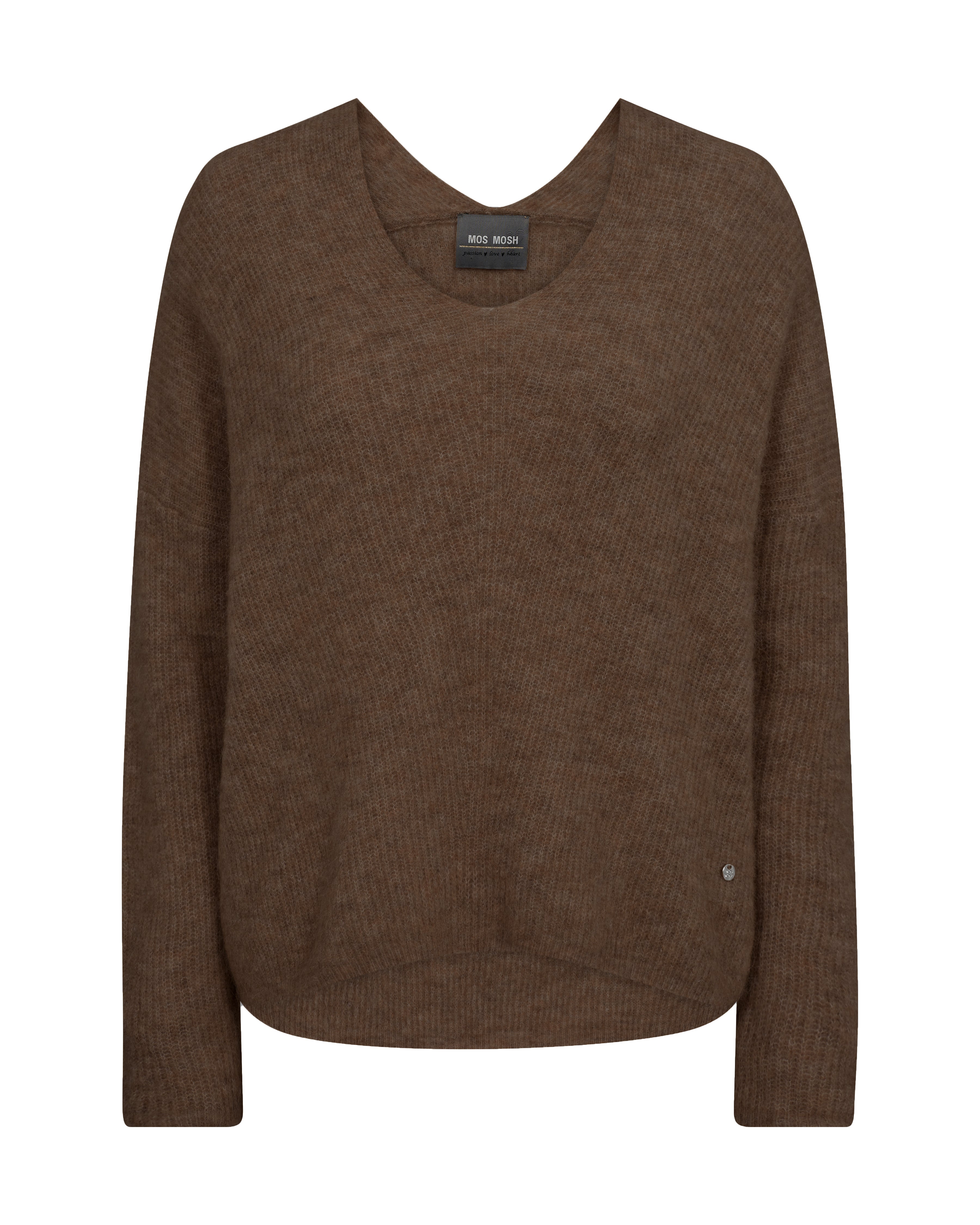 Mos Mosh  Thora V-Neck strik - Rain Drum