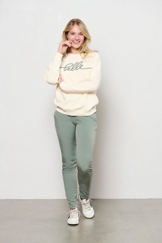 Co Woman - Sweatshirt - Beige - Sunya met Artwork - Oversized
