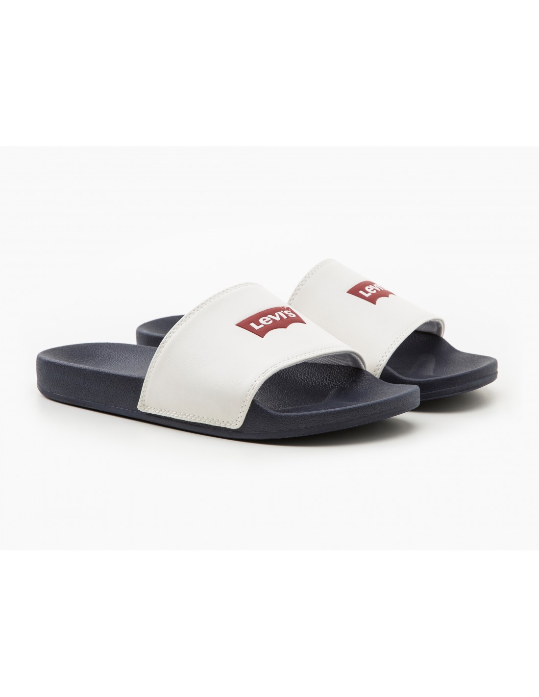 levi's Claquettes Homme June Batwing blanc/bleu