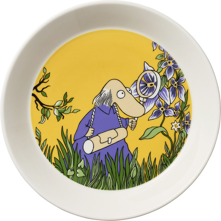 Moomin Arabia Mumi 19 cm tallerken Hemulen gul Gul