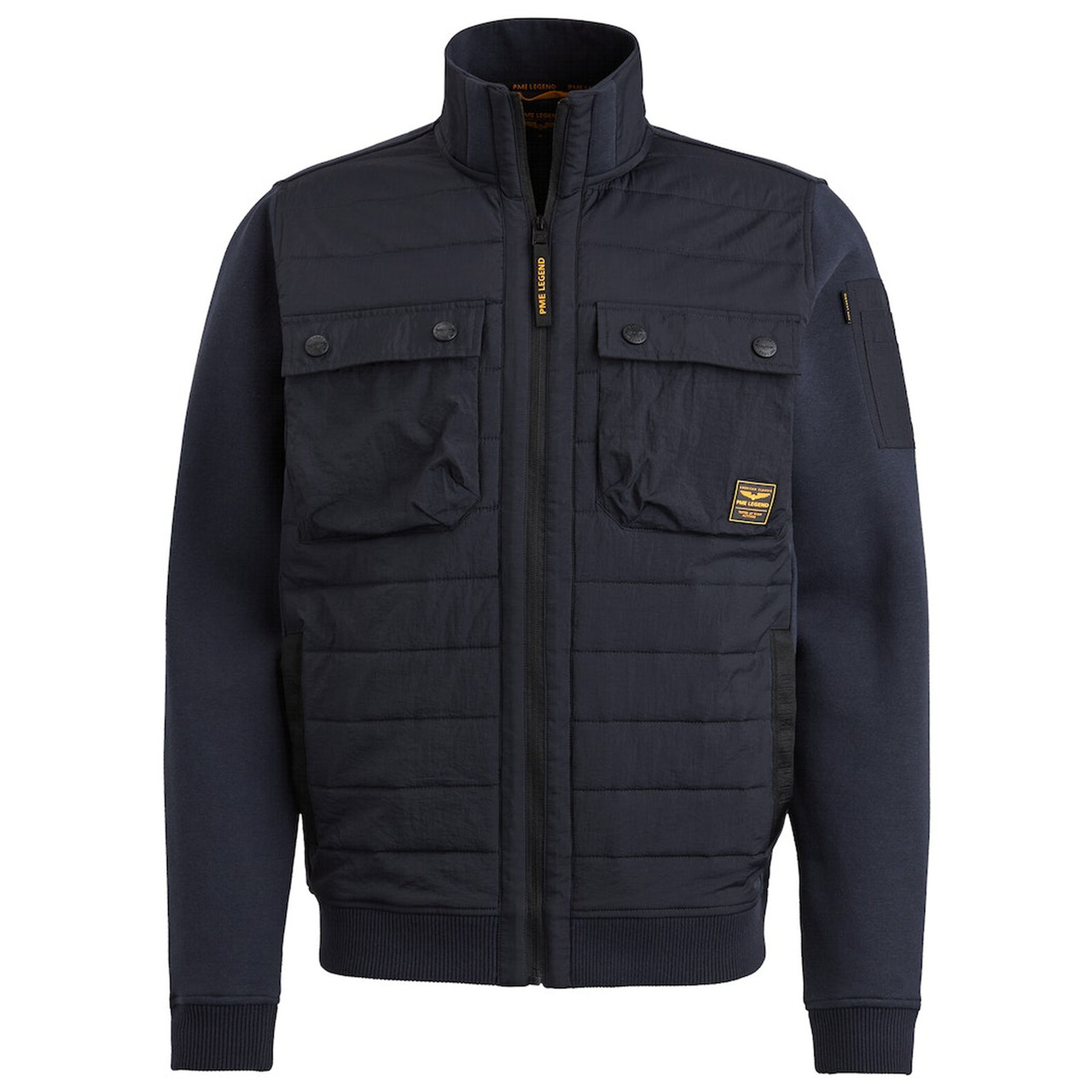 PME LEGEND Zip jacket sweat mixed padded