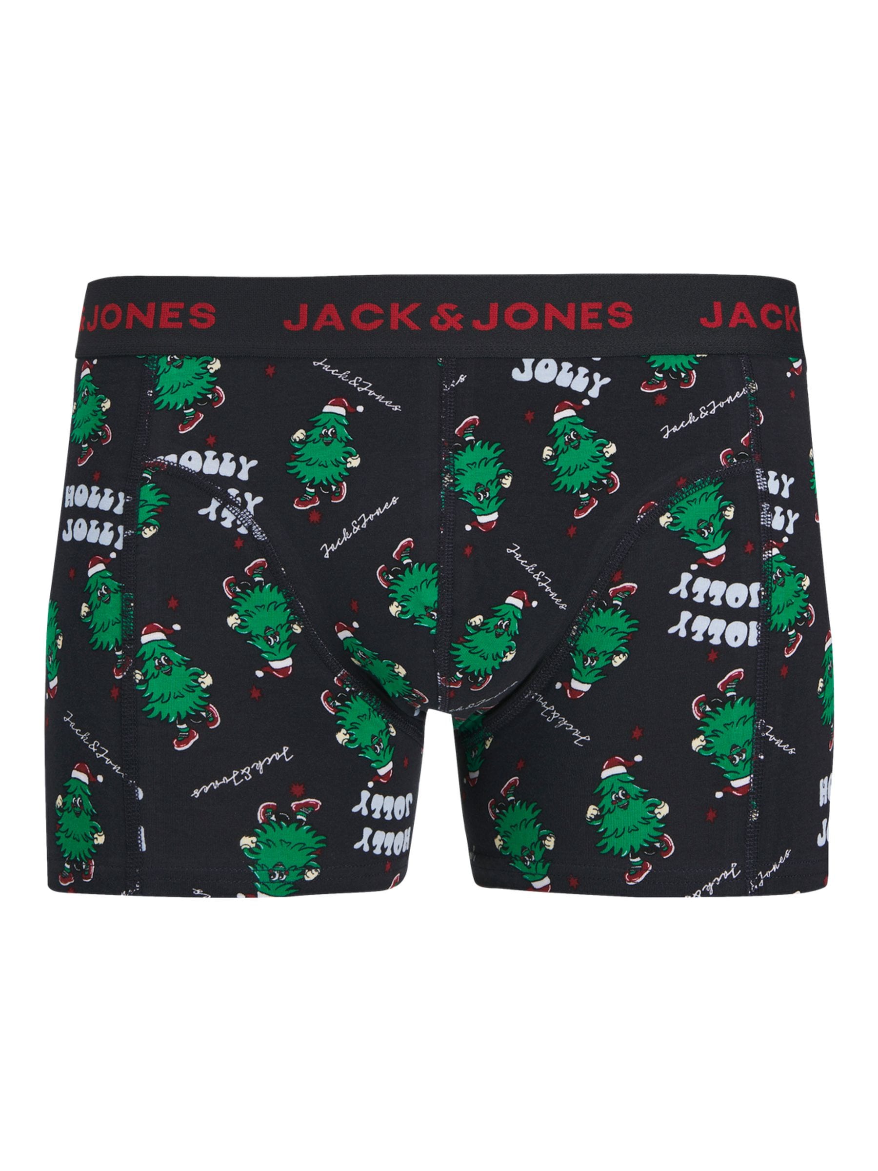 Blauw - JACK & JONES Kerstmis peperkoek boxershorts set van 3