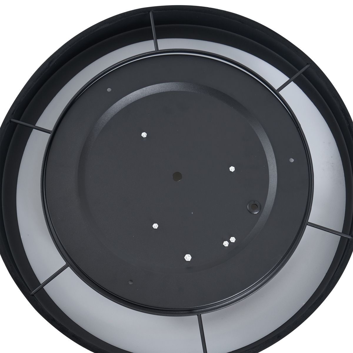 Moderne plafondlamp zwart velours 40cm incl. LED 3-staps dimbaar - Sue