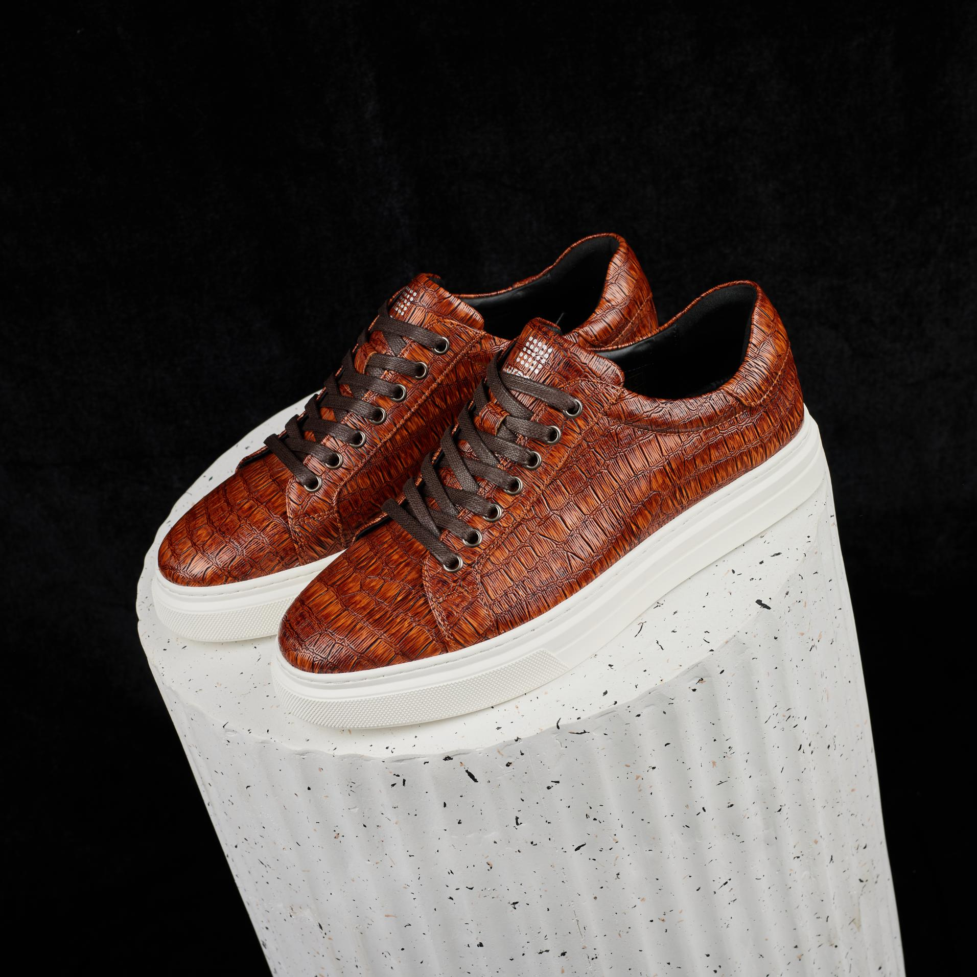Brown Reptile Sneakers