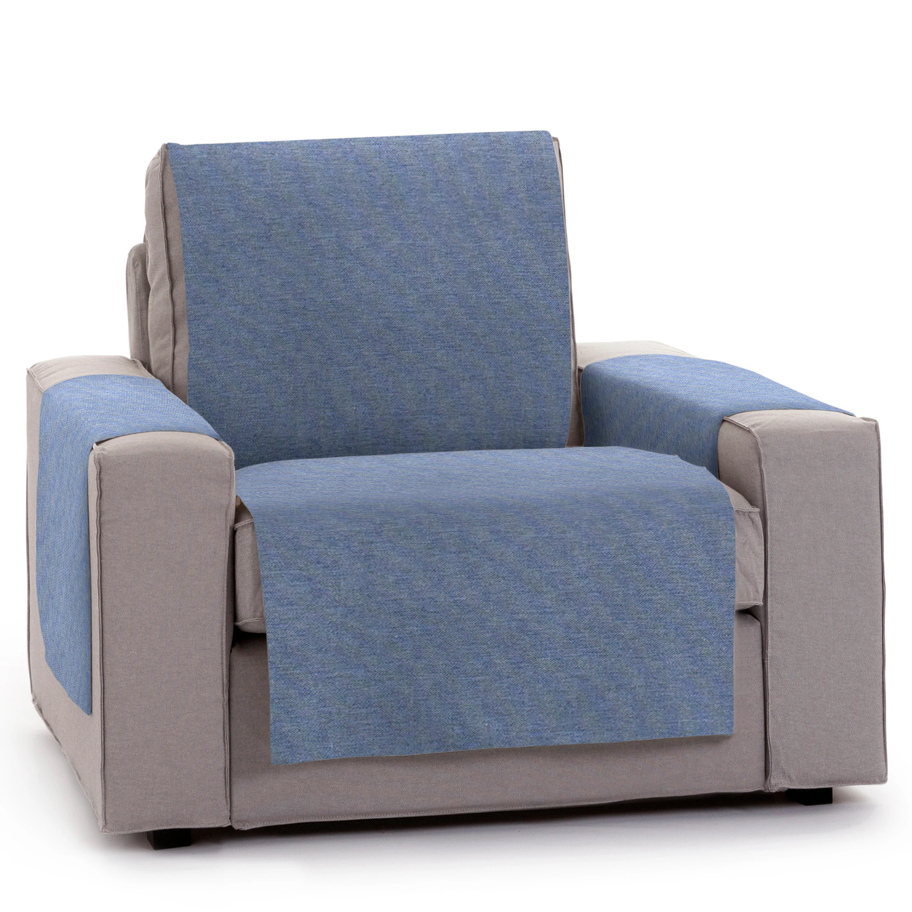 Capa protetora para sofá Vipalia de 1 lugar / Modelo Relax Blue Brisa