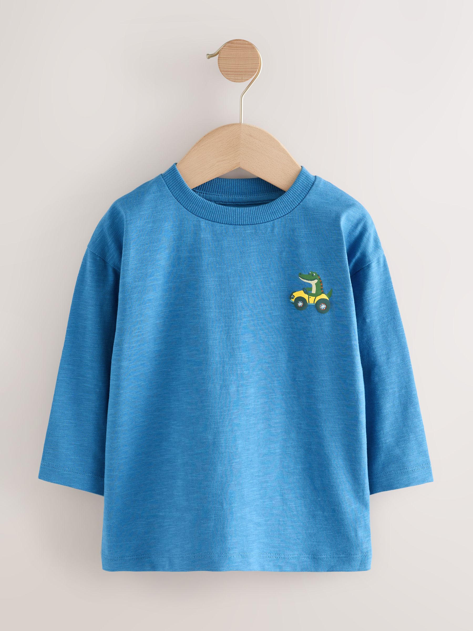 Meerdere dieren op transport - Set van 5 T-shirts met lange mouwen (3 mnd-7 jr)