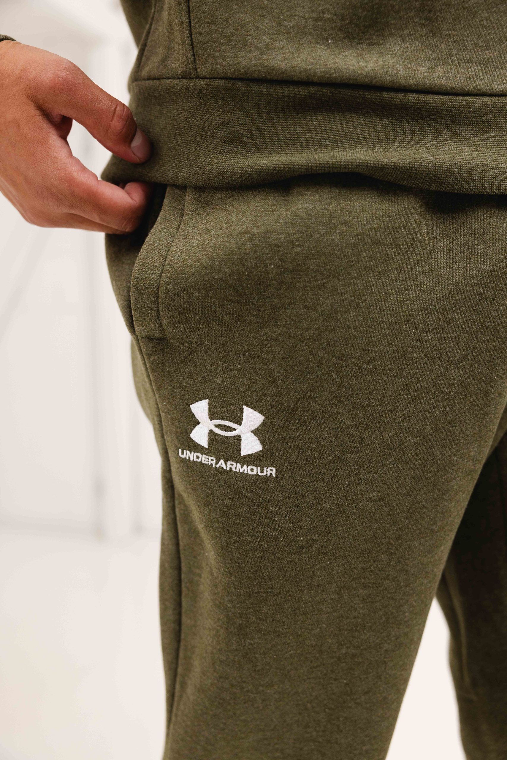 Under Armour Icon Fleece Trainingsbroek Heren Donkergroen