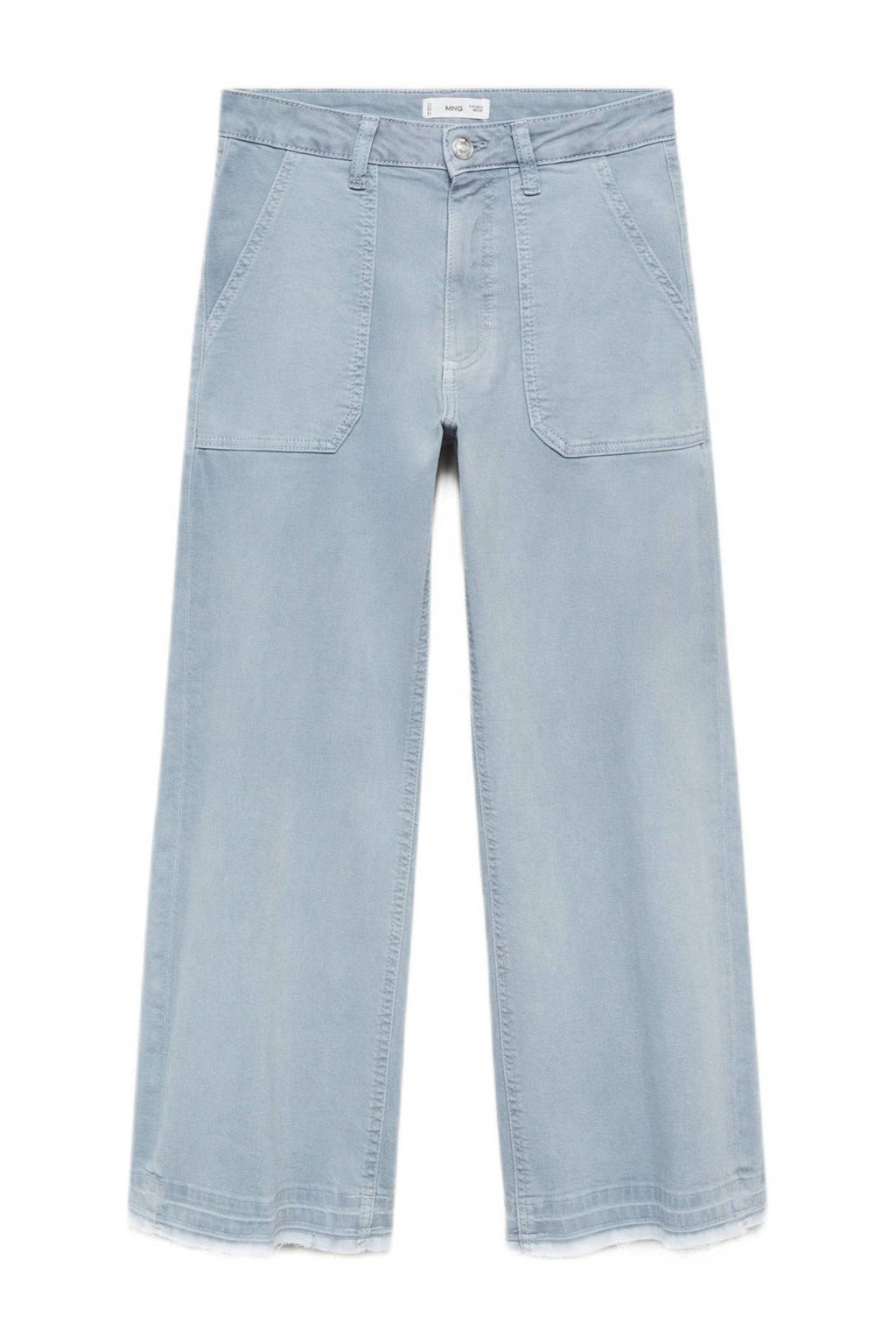 MANGO TEEN casual broek lichtblauw