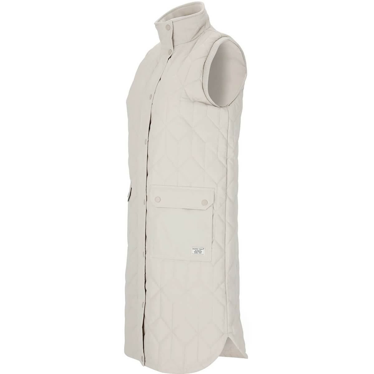 Weather Report Beah Long Quiltet Vest Dame