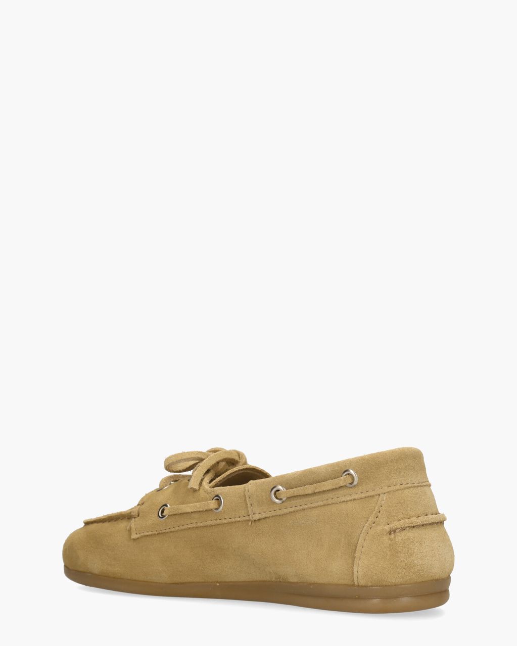 Posa Boat Loafer Brushed Lichtbruin Dames Veterschoenen