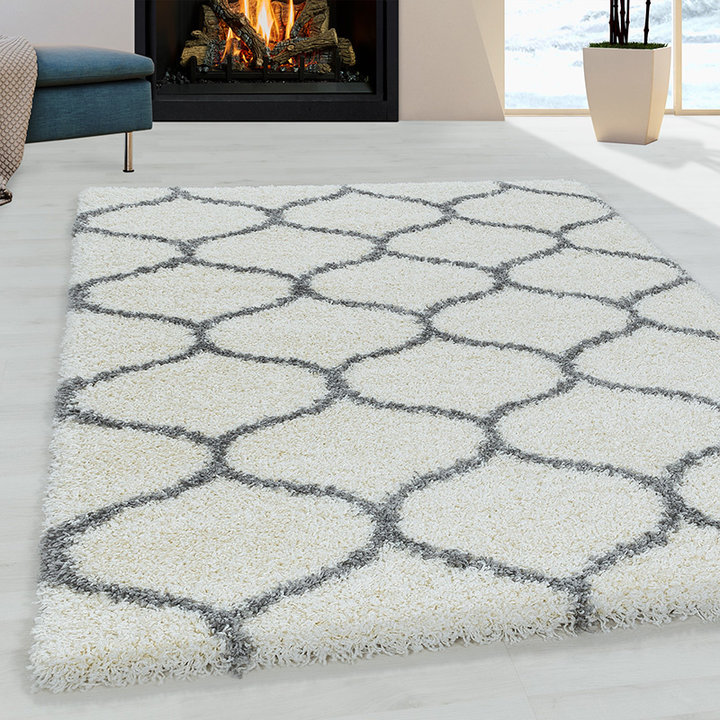 Berber vloerkleed - Agadir Circle Creme/Grijs | Warm