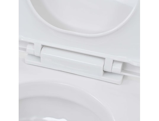 VIDAXL - Toilette suspendue au mur avec réservoir haut caché céramiqu...