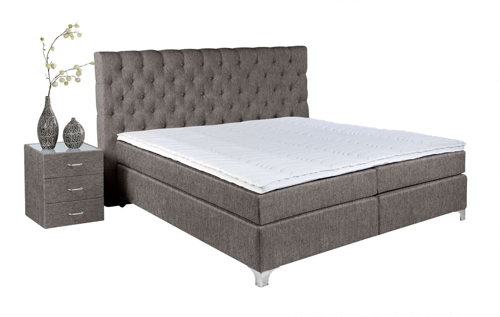 Ole Gunderson Boxspringbett TOPMOTION V 200 x 200 cm Mine-Vega Hunter