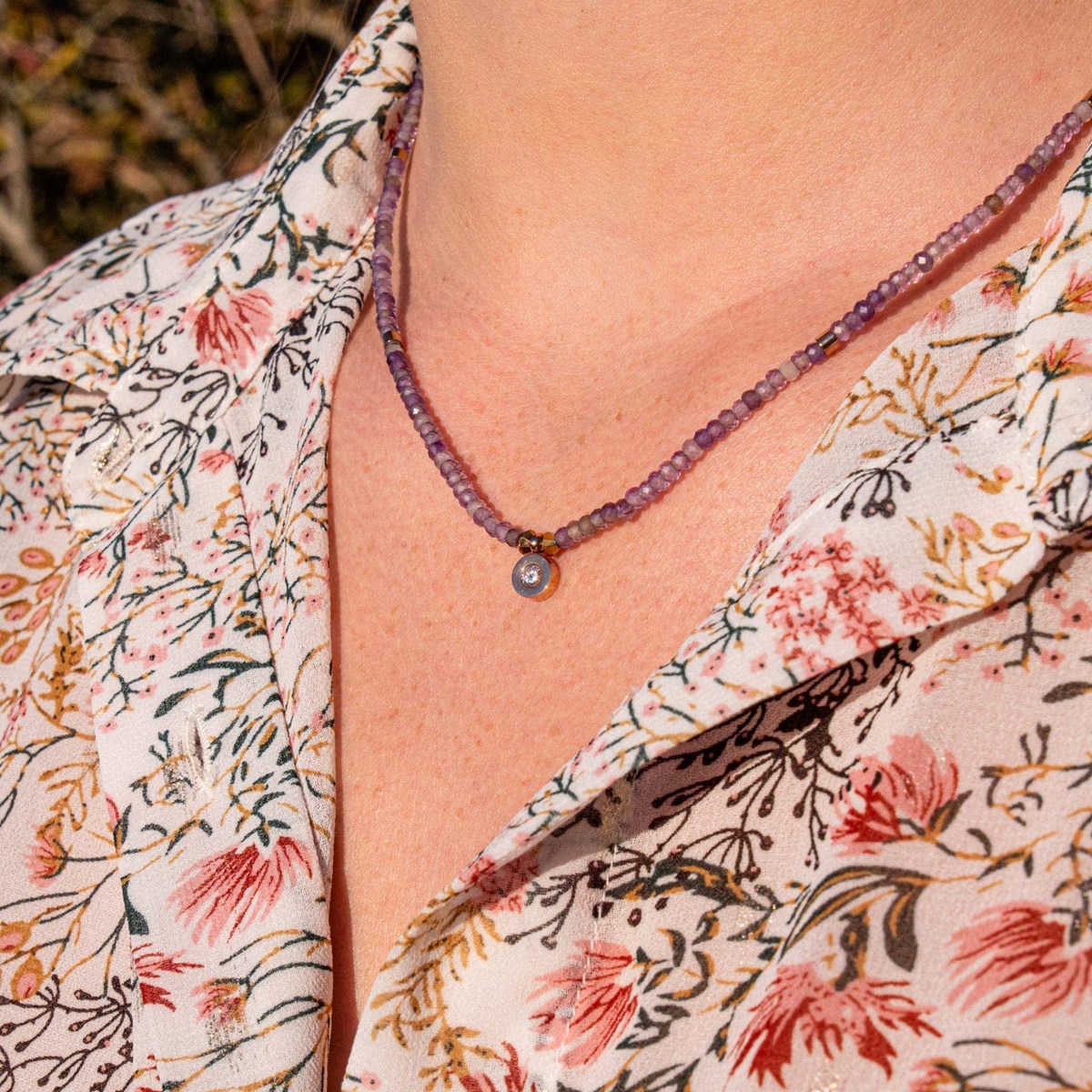 Collier Lumia en pierres Améthyste