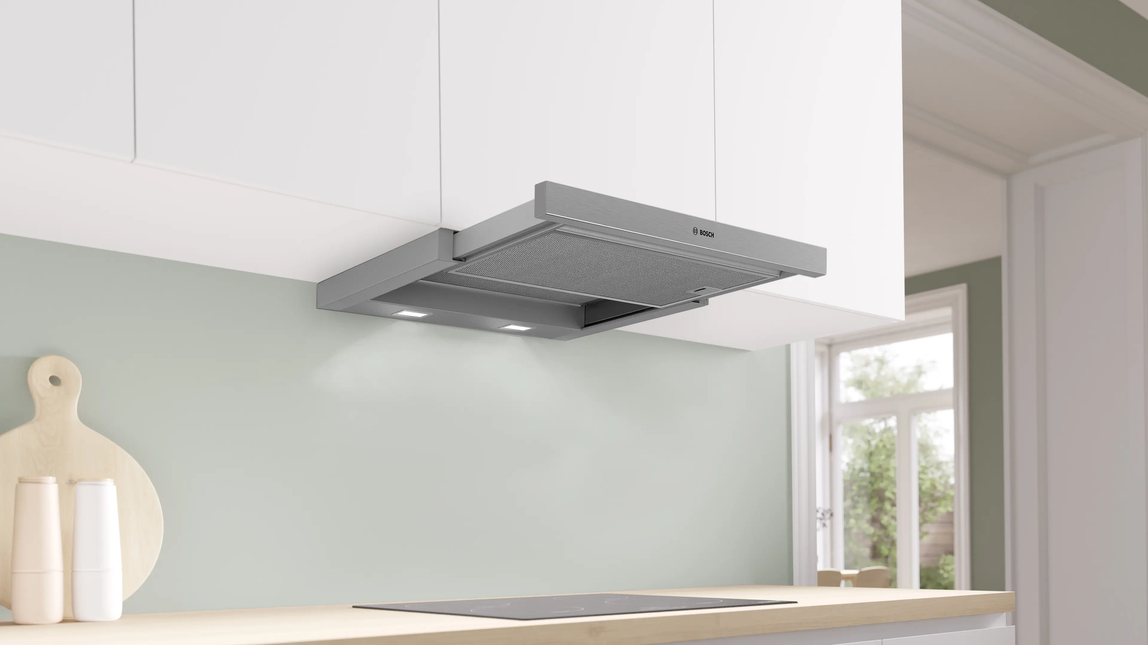Serie 4 Vlakscherm afzuigkappen 60 cm Zilver metallic