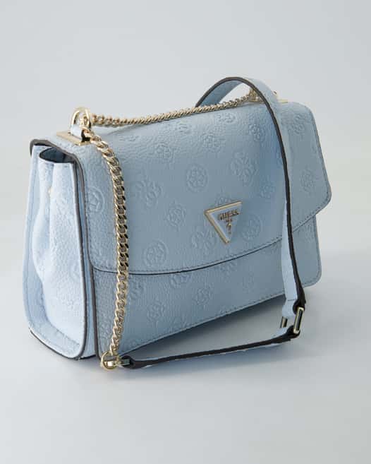 Guess Cresidia Cnvrtble Xbody Flap Handtasche in Blau