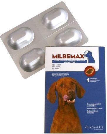 Milbemax - Kauwtabletten - Hond - 4 Tabletten