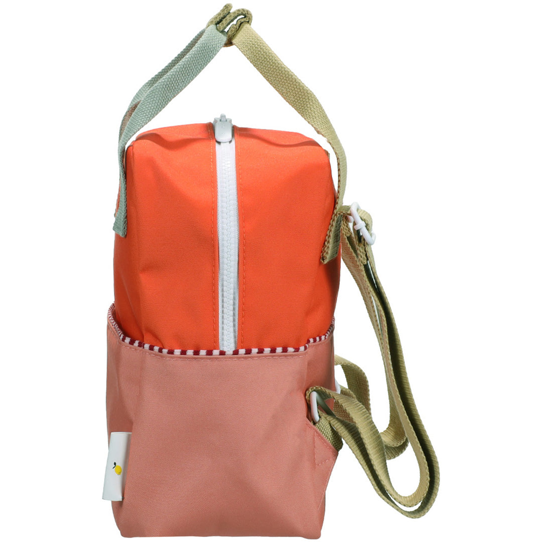 sticky lemon peuterrugzak colourblocking - lifebuoy orange coral pink