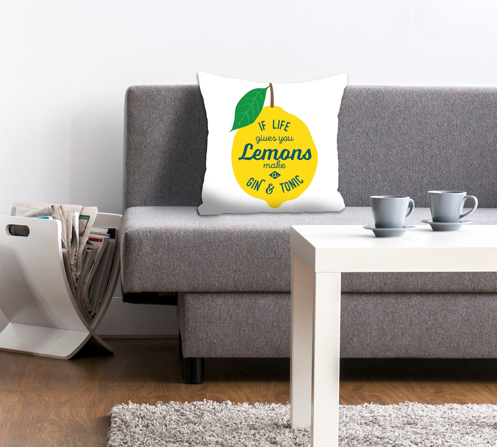 queence Dekokissen »Lemons« mit einer Zitrone