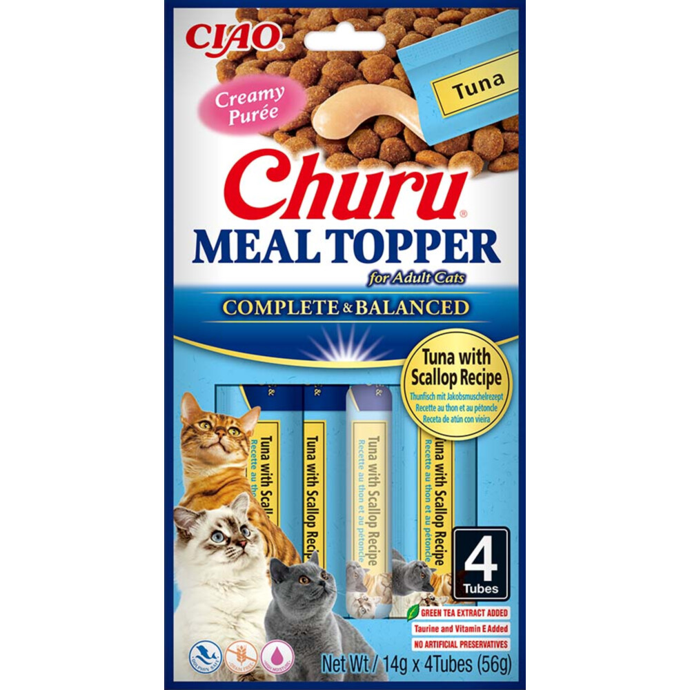 Ciao Churu Meal Topper Kattenvoer Tuna & Scallop4 x 14 gr