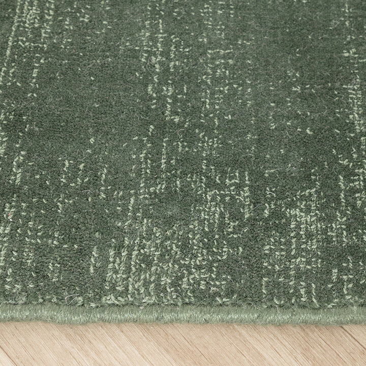 Viscose vloerkleed - Jean Donkergroen