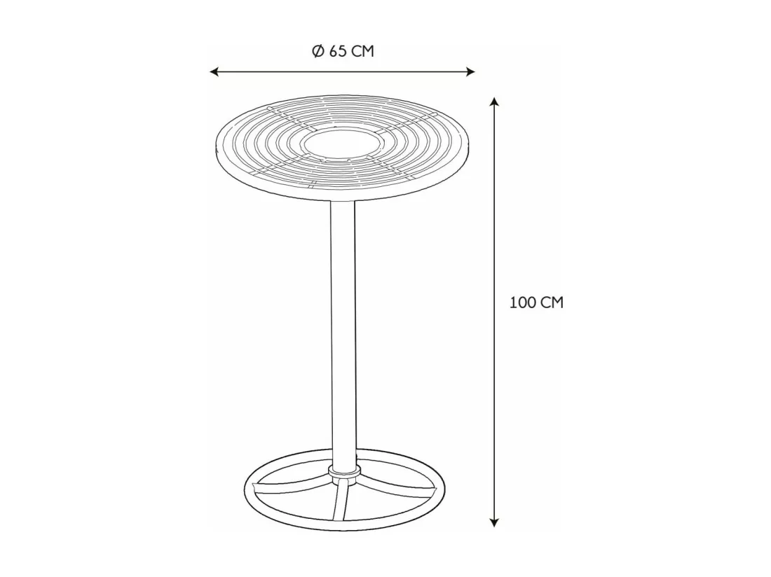 Table de Jardin Haute 