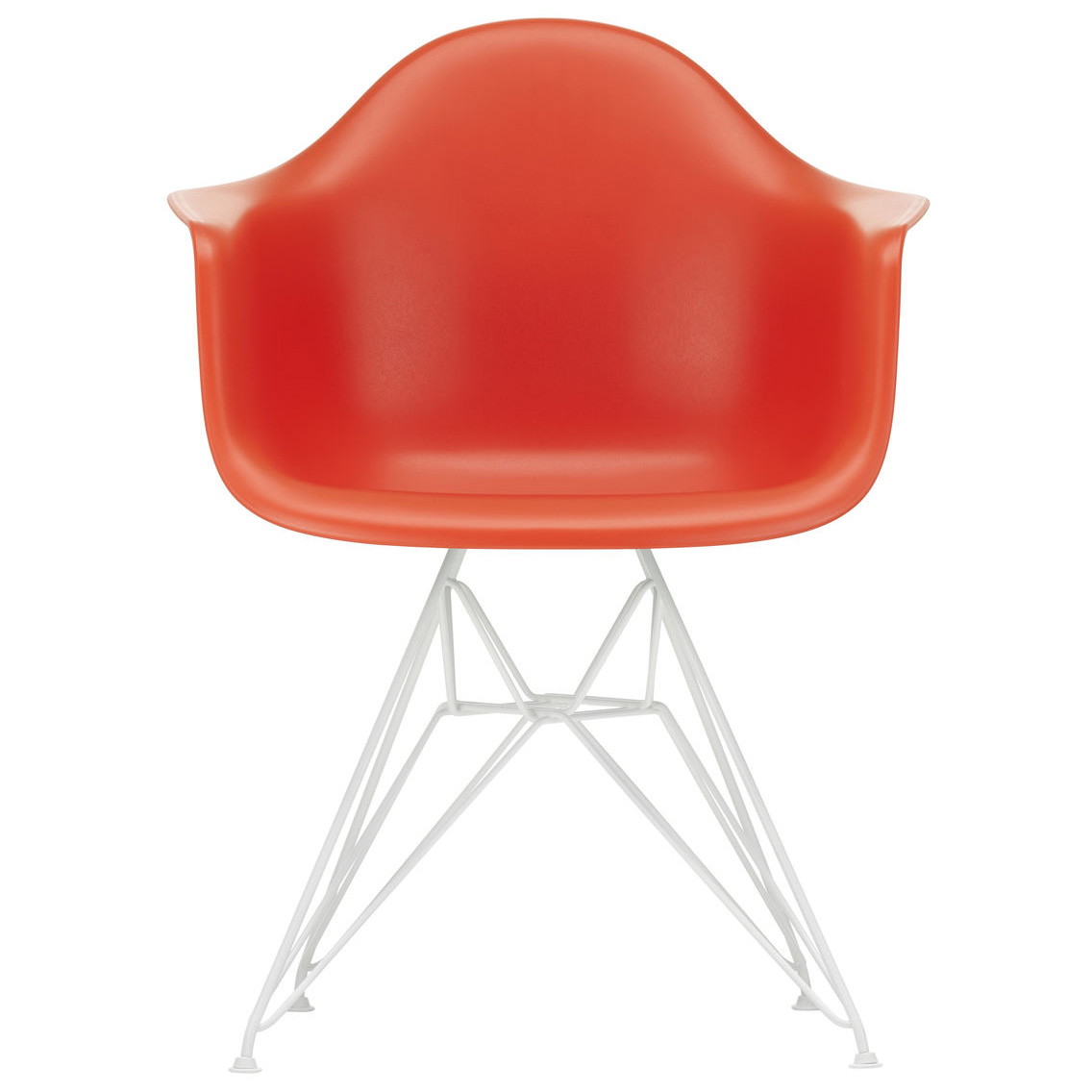 Eetkamerstoel DAR RE wit Poppy Red