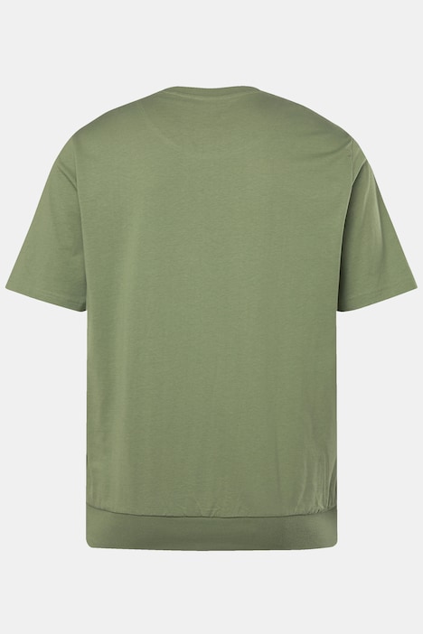 Men+ T-Shirt Bauchfit, Halbarm, großer Print, bis 84/86