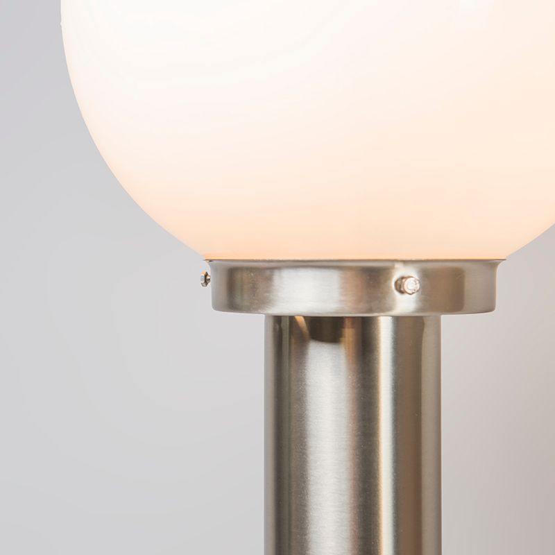 Moderne buitenlamp paal staal RVS 100 cm - Sfera