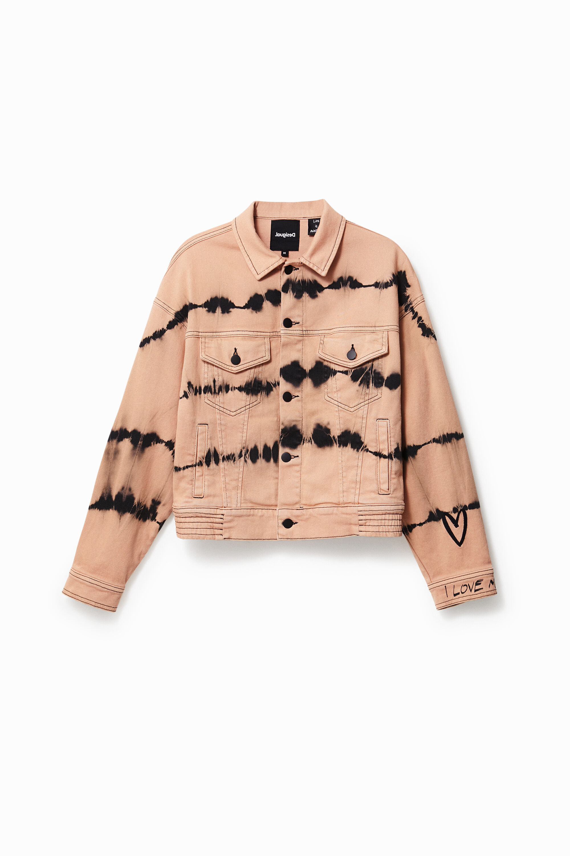 Jaqueta jeans tie-dye