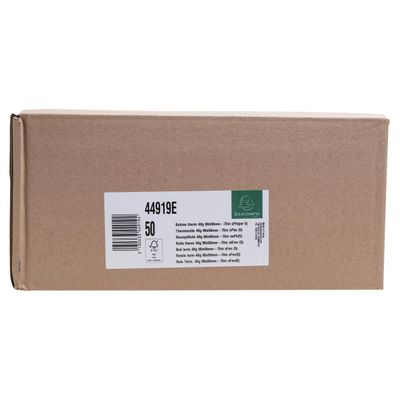 Exacompta - 50 Bobines Ticket de Caisse 80x68mm - 70m - Thermique 48g/m² Sans Phénol - Blanc - Nouveauté