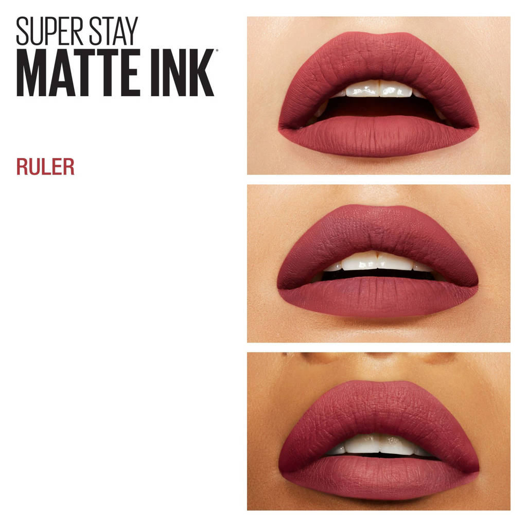 Een lippenstift die goed vasthoudt en niet droogtSuperStay Matte Ink lippenstift – 80 Ruler