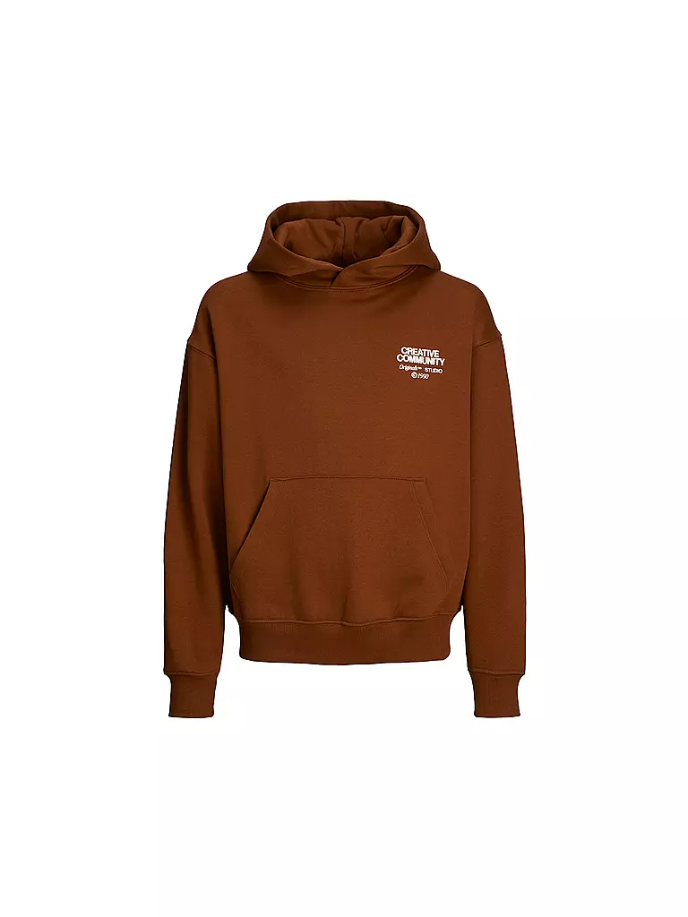 JACK & JONES Jungen Kapuzensweater - Hoodie JORNOHO  braun