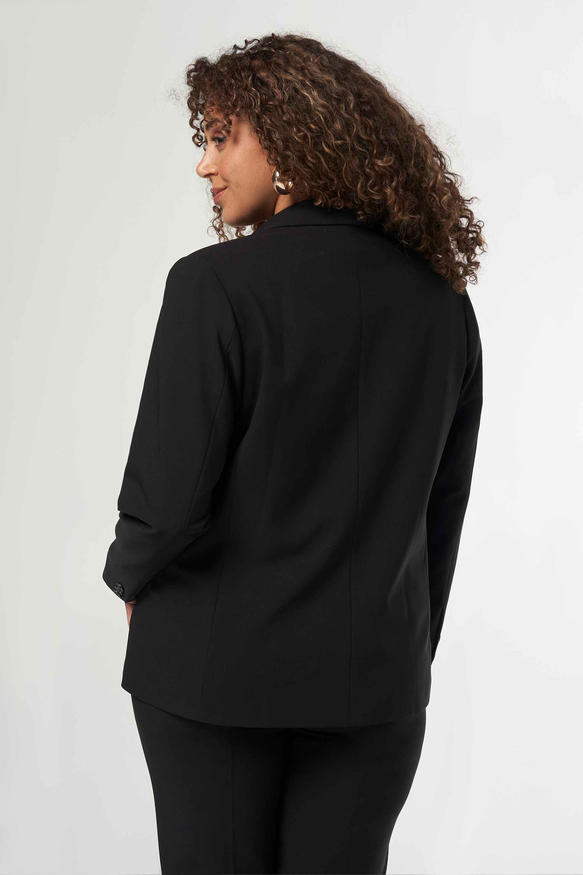 Blazer met knoopsluiting Zwart