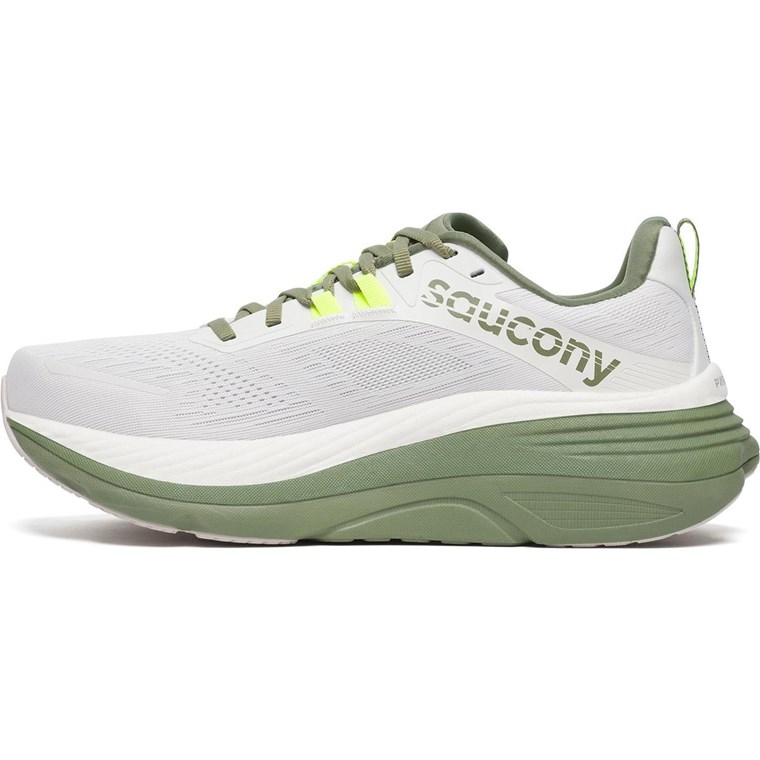 Saucony Hurricane 24 Herre Hvit/Olivin