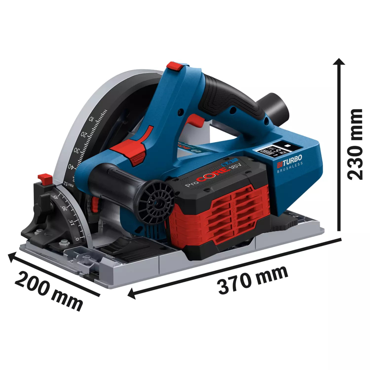Bosch GKT 18V-52 GC SOLO 18V Li-Ion accu Invalzaag body in L-Boxx - 140 mm