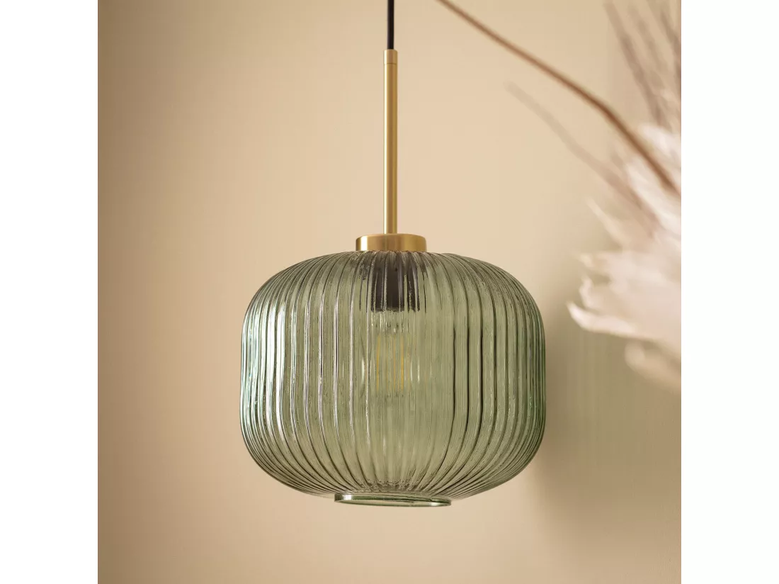 Suspension Verre Edwin Vert