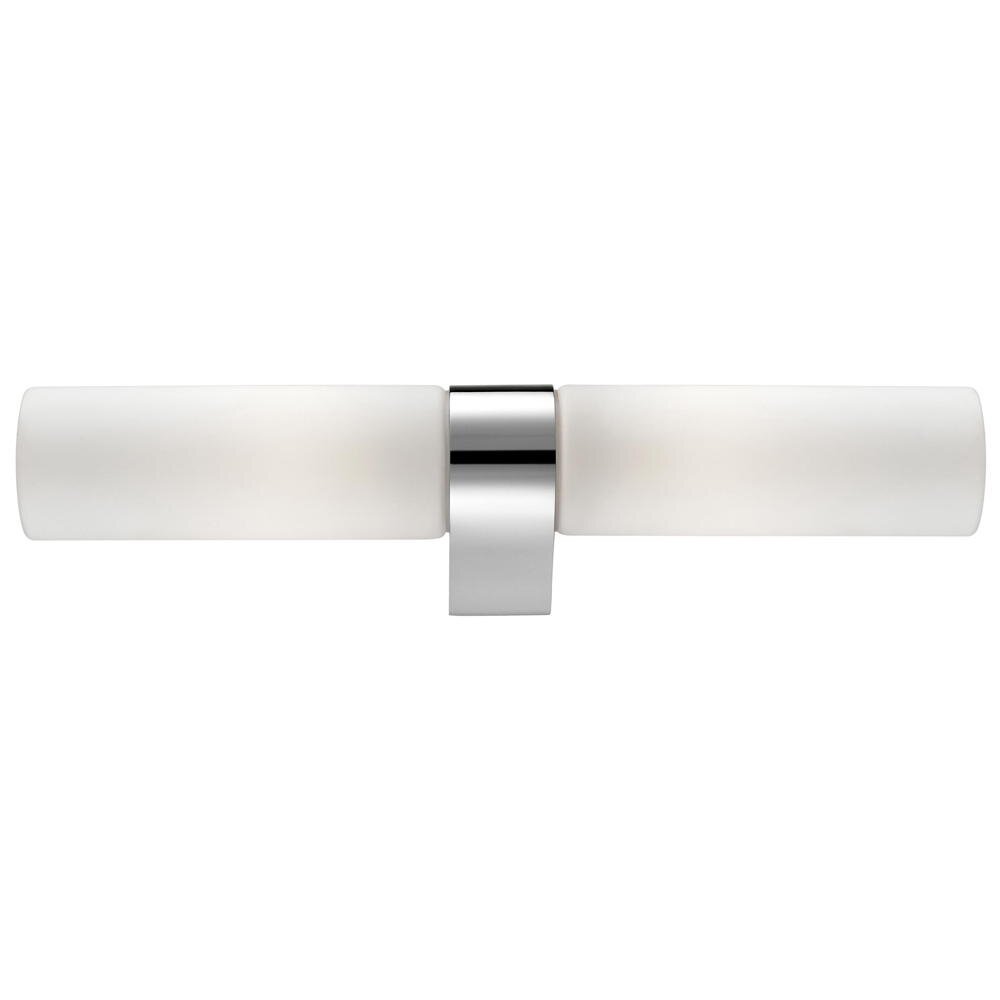 Wandlamp Polo in wit en chroom E14 2-lichts IP44