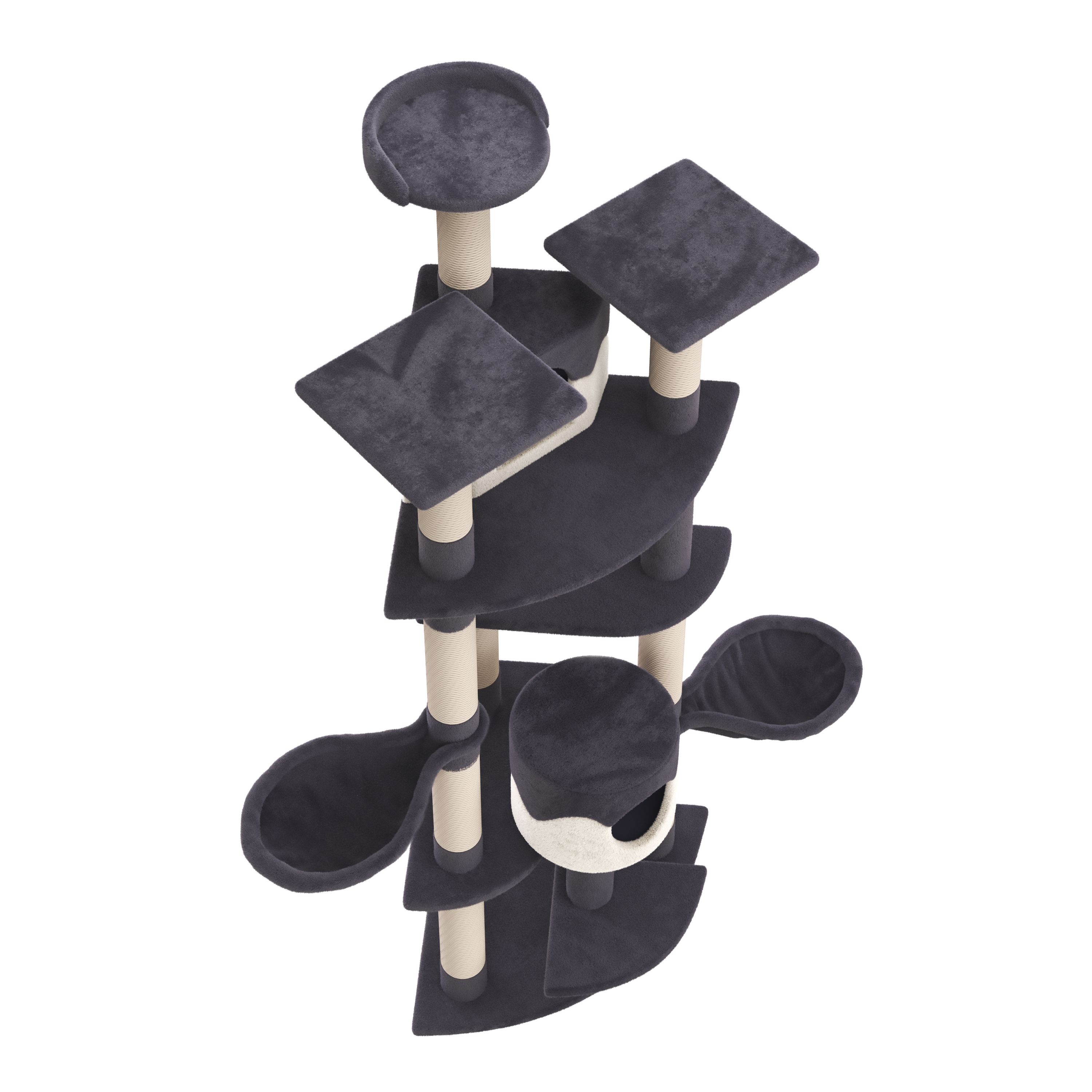 Katzenbaum BLACKY 210 cm grau
